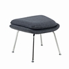 Woom Lounge Chair and Ottoman Wool Dark Gray