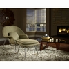 Woom Lounge Chair and Ottoman Wool Oatmeal