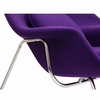Woom Lounge Chair and Ottoman Wool Purple