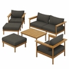 Wren 6-Piece Outdoor Patio Teak Wood Furniture Set