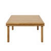 Wren Outdoor Patio Teak Wood Coffee Table in Natural