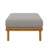 Wren Outdoor Patio Teak Wood Ottoman