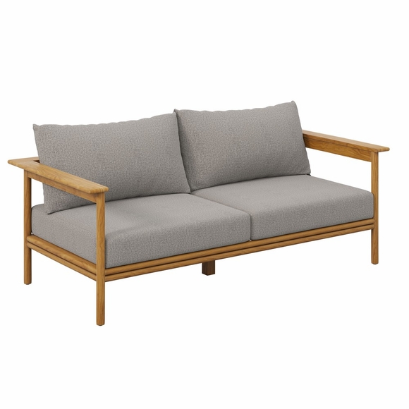 Wren Outdoor Patio Teak Wood Sofa