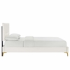 Yasmine Channel Tufted Performance Velvet King Platform Bed