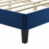 Zahra Channel Tufted Performance Velvet King Platform Bed-MOD-7014 in Navy