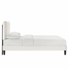 Zahra Channel Tufted Performance Velvet Twin Platform Bed-MOD-6990 in White