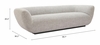 Zambet Sofa in Pewter Gray