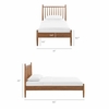 Zane Twin Size Spindle Bed Frame