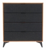Zarif Chest in Black & Walnut