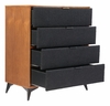 Zarif Chest in Black & Walnut