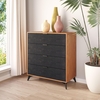 Zarif Chest in Black & Walnut