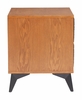 Zarif Nightstand in Black & Walnut