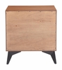 Zarif Nightstand in Black & Walnut
