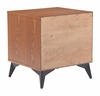 Zarif Nightstand in Black & Walnut