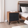 Zarif Nightstand in Black & Walnut