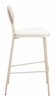 Zeal Barstool Set of 4 in Light Gray & Beige
