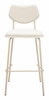 Zeal Barstool Set of 4 in Light Gray & Beige
