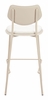 Zeal Barstool Set of 4 in Light Gray & Beige