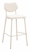 Zeal Barstool Set of 4 in Light Gray & Beige