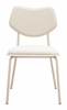 Zeal Dining Chair Set of 4 in Light Gray & Beige