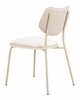 Zeal Dining Chair Set of 4 in Light Gray & Beige