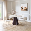 Zeal Dining Chair Set of 4 in Light Gray & Beige