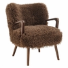 Zerra Faux Shearling Accent Armchair