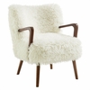 Zerra Faux Shearling Accent Armchair