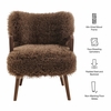 Zerra Faux Shearling Accent Armchair
