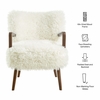 Zerra Faux Shearling Accent Armchair