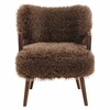 Zerra Faux Shearling Accent Armchair