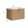 Zia 30" Wall-Mount Bathroom Vanity with Marble Sink