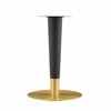 Zinque 36 Inch Square Dining Table in Gold Natural