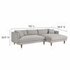 Zoya Right-Facing Down Filled Overstuffed Sectional Sofa