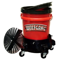 Wolfgang 5 Gallon Wash Bucket System with Dolly <font color=red>Available in Black, Red, & Clear</font>  <font color=red>DISCONTINUED</font>