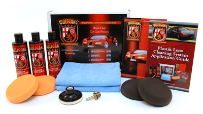 Wolfgang Deluxe Plastic Headlight Lens Cleaning Kit <font color=red>DISCONTINUED</font>