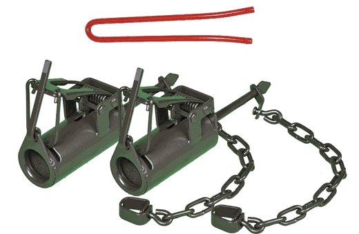 Fleming Dog Proof Raccoon Trap - 2-Pack with Set Tool - Brown