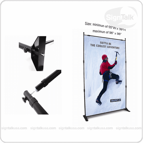 Step and Repeat Adjustable Banner Stand