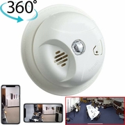 AC Powered Smoke Panoramic 360 Degree View WiFi Security Camera 
