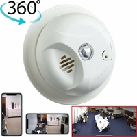 AC Powered Smoke Panoramic 360 Degree View WiFi Security Camera AC Powered Smoke Panoramic 360 Degree View WiFi Security Camera
