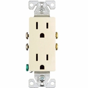 AC Powered Wall Outlet Almond Square Wi-Fi HD Security Camera