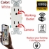 AC Powered Wall Outlet White Round Wi-Fi HD Security Camera AC Powered Wall Outlet White Round Wi-Fi HD Security Camera