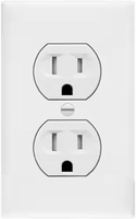 Battery Powered Power Outlet White Round Special Surveillance Camera