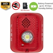 Battery Powered Fire Alarm Strobe Light 3 Security Camera Battery Powered Fire Alarm Strobe Light 3 Security Camera
