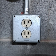 Battery Powered 4 Gang Power Receptacle Security Camera