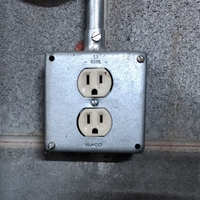 Battery Powered 4 Gang Power Receptacle Security Camera