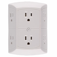 Battery Powered Portable 6 Power Outlet Security Camera