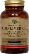 Cod Liver Oil Softgels (Vitamin A & D Supplement) 250