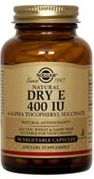 Dry Vitamin E 400 IU Vegetable Capsules 100