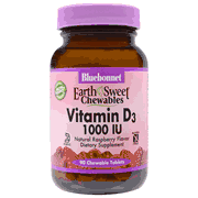 Earthsweet Chewable Vitamin D3 1000 IU 90T